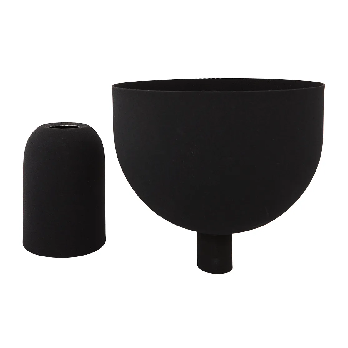 Torus 花盆  Ø22 cm, 黑色-黑色 AYTM