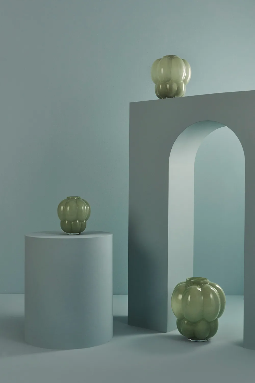 Uva 花瓶 35cm, 粉绿色 AYTM