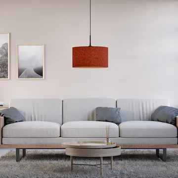 柔感吊灯 Ø40cm - Rust 红色 wool - Belid