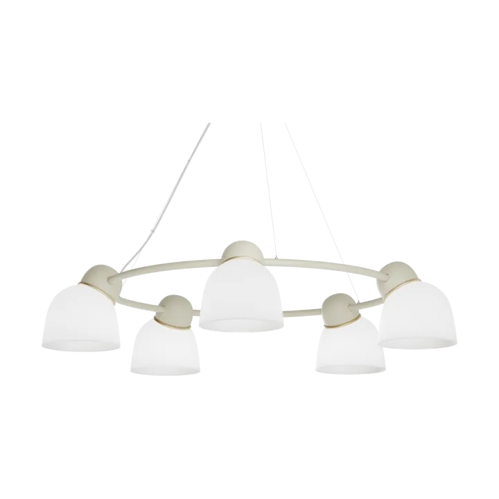 小鸟 吊灯 Ø95.3cm - 沙色黄铜_乳白玻璃 - Belid