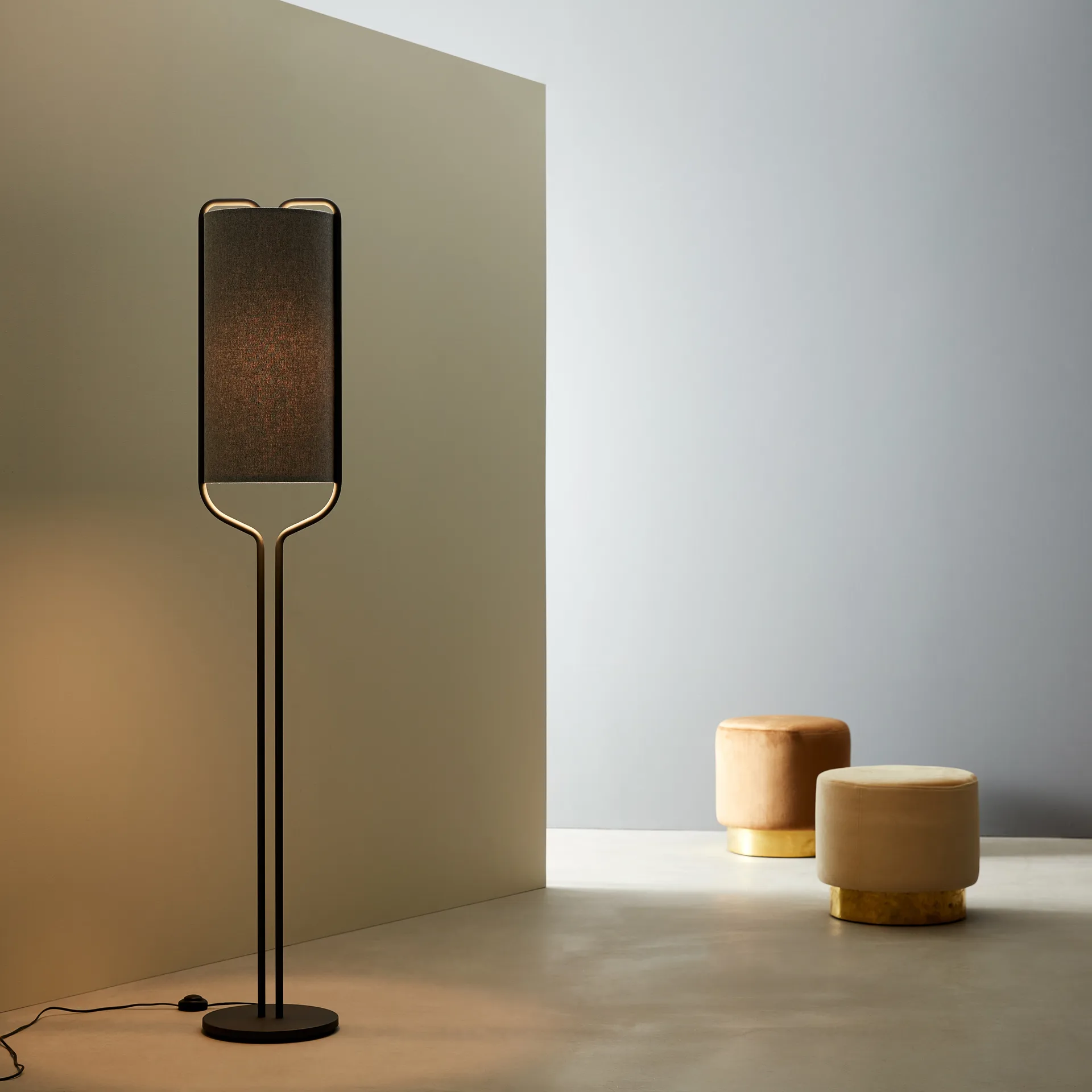 Bender 灯罩 羊毛 Ø27 cm, 灰色 Belid