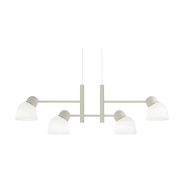Bird 吊灯 119.3 cm - 沙色-黄铜-蛋白石 玻璃 - Belid