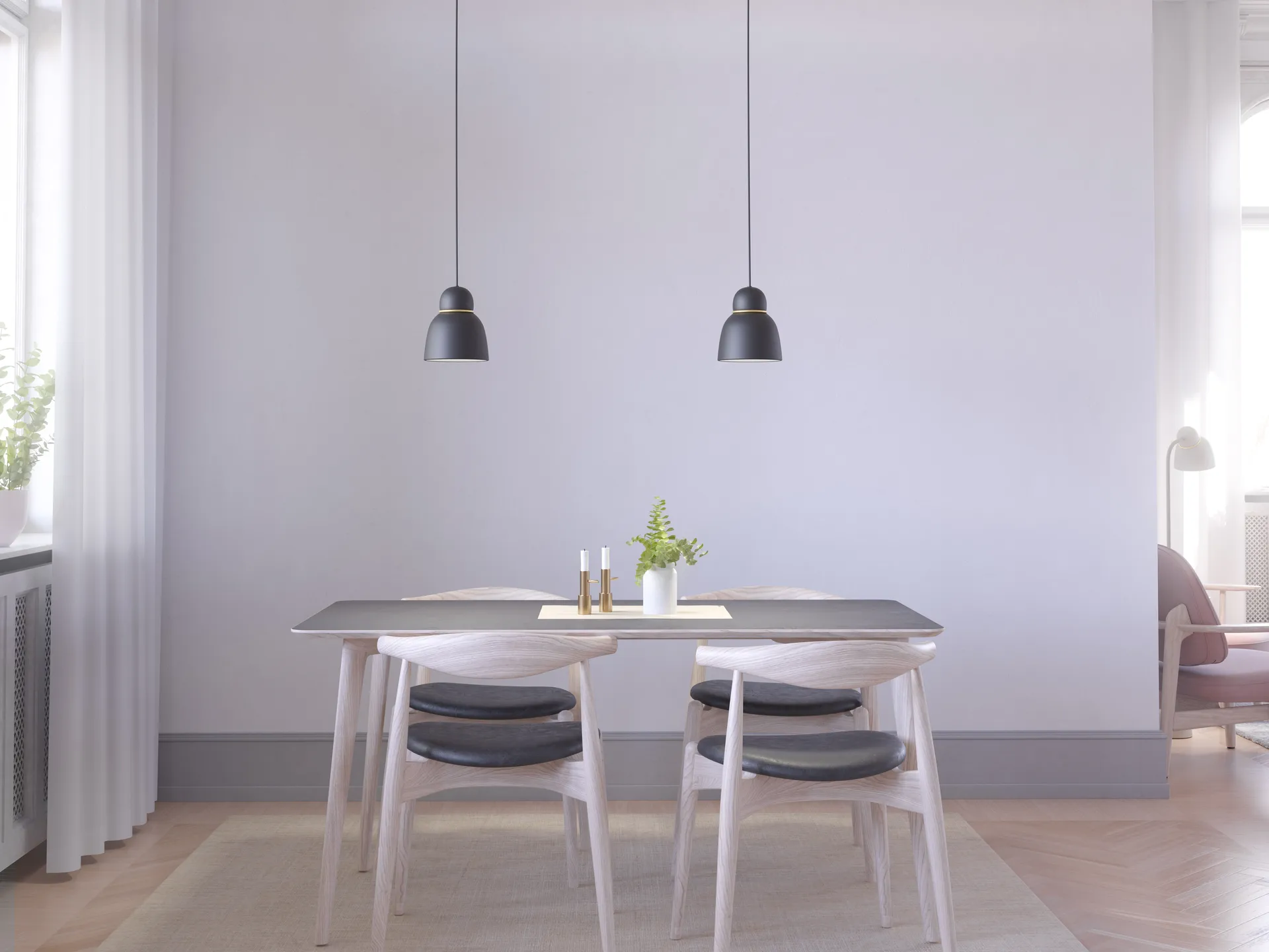 Bird 吊灯 Ø17.3 cm, 黑色-黄铜 Belid