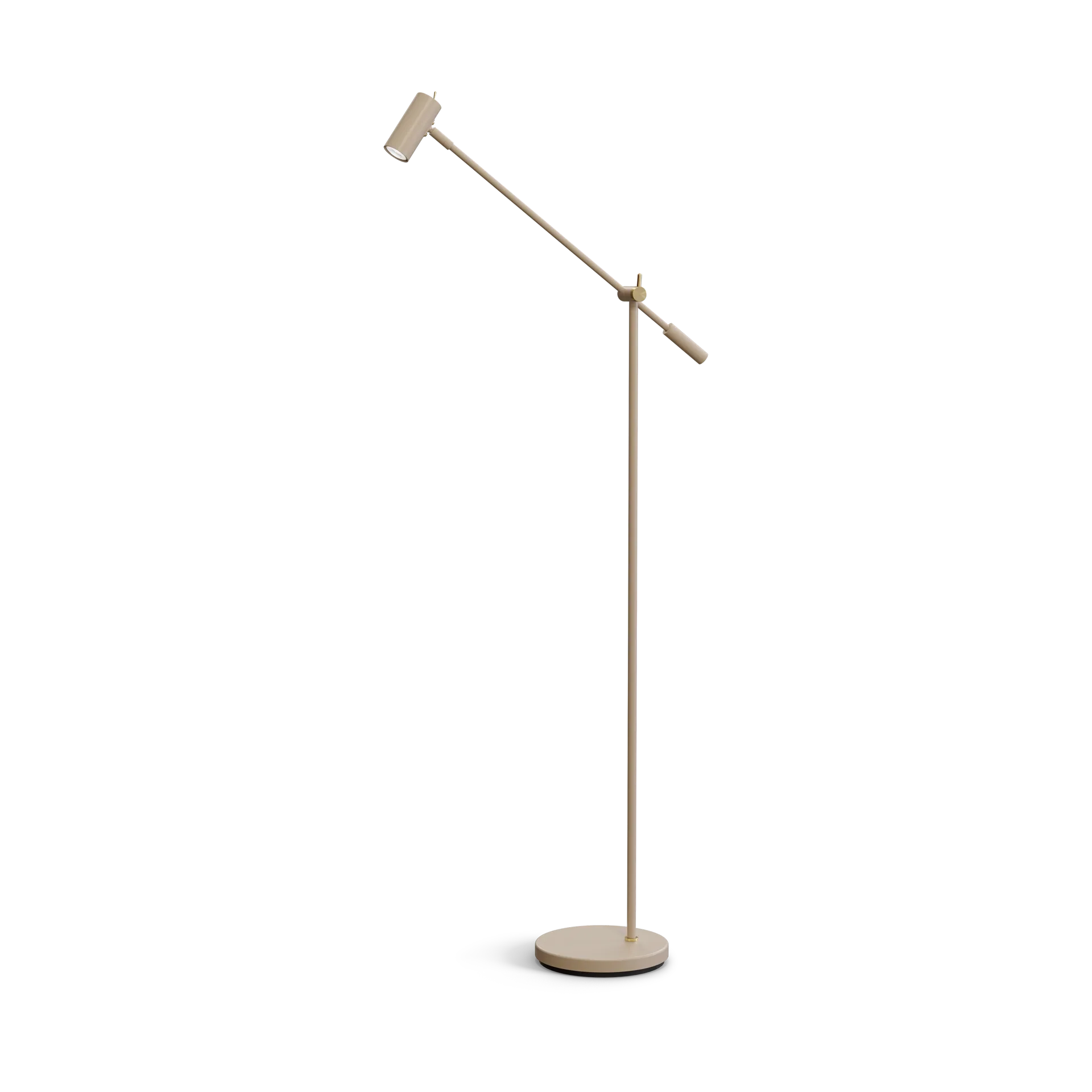 Cato 落地灯 134 cm, 牛轧糖棕色-黄铜 Belid