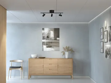 Cato 灯轨 3北欧简约风格家居装饰灯具 - 哑光黑色 - Belid