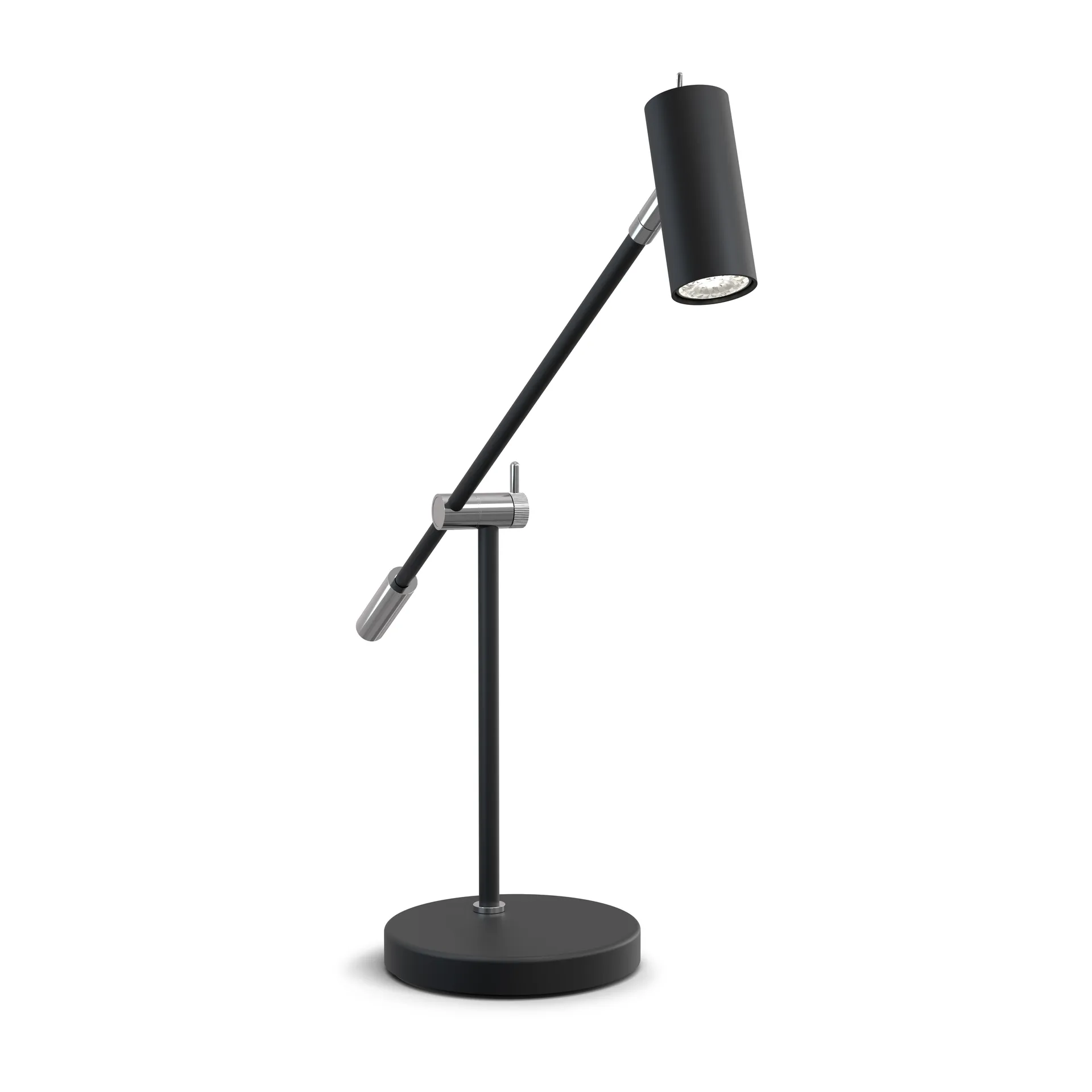 Cato台灯48-5cm, Matte 黑色-silver Belid