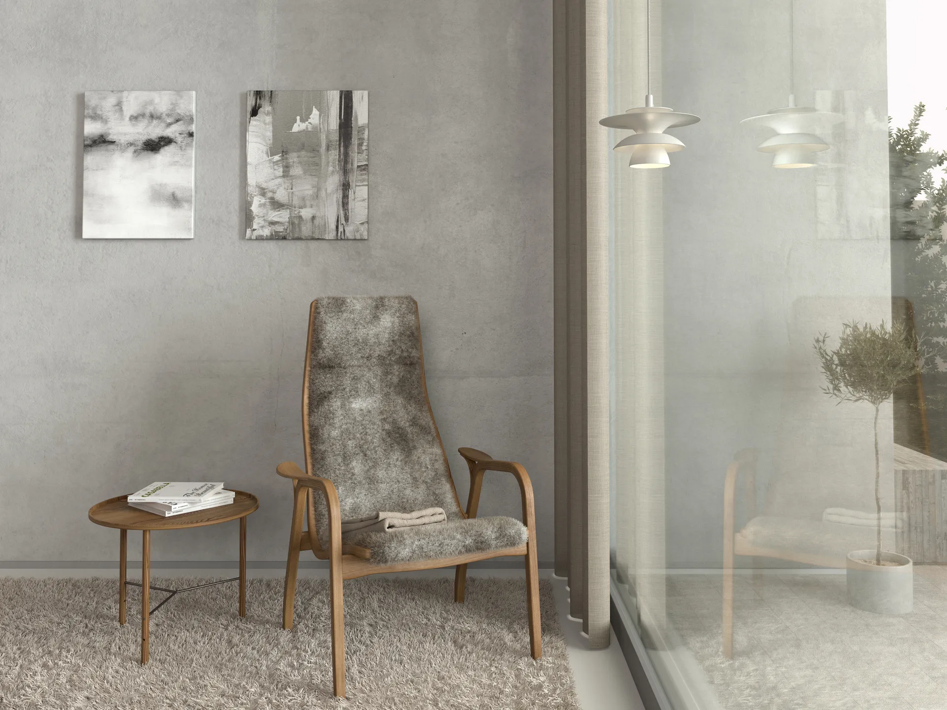 Picasso 吊灯 Ø18 cm, 哑光白 Belid