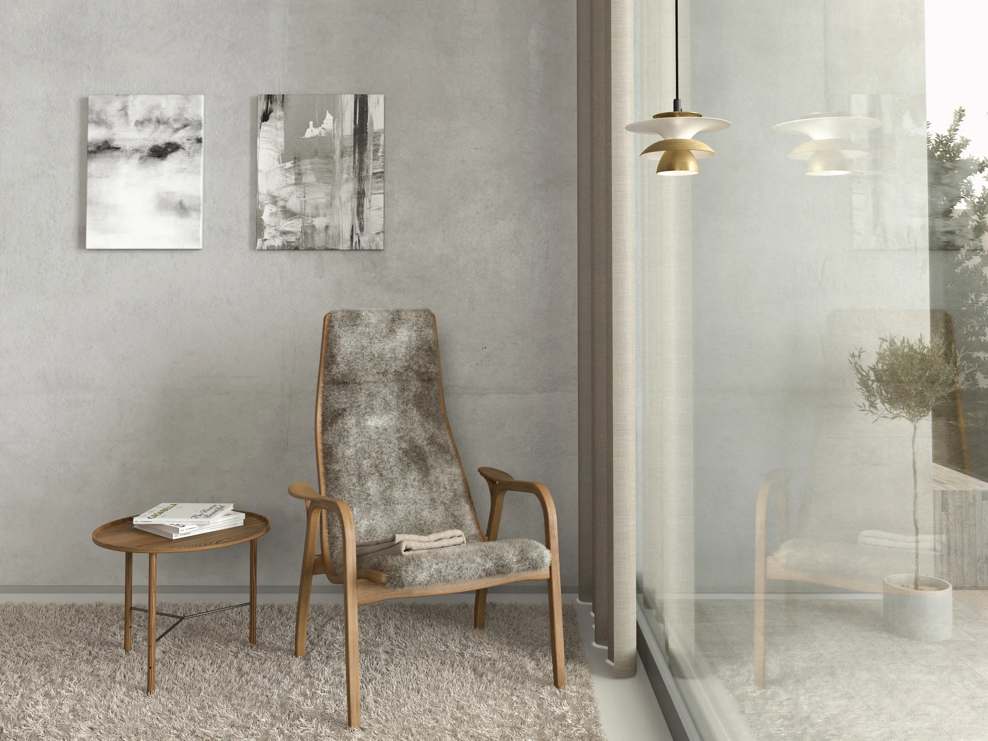 Picasso 吊灯 Ø18 cm, 古典黄铜色 Belid