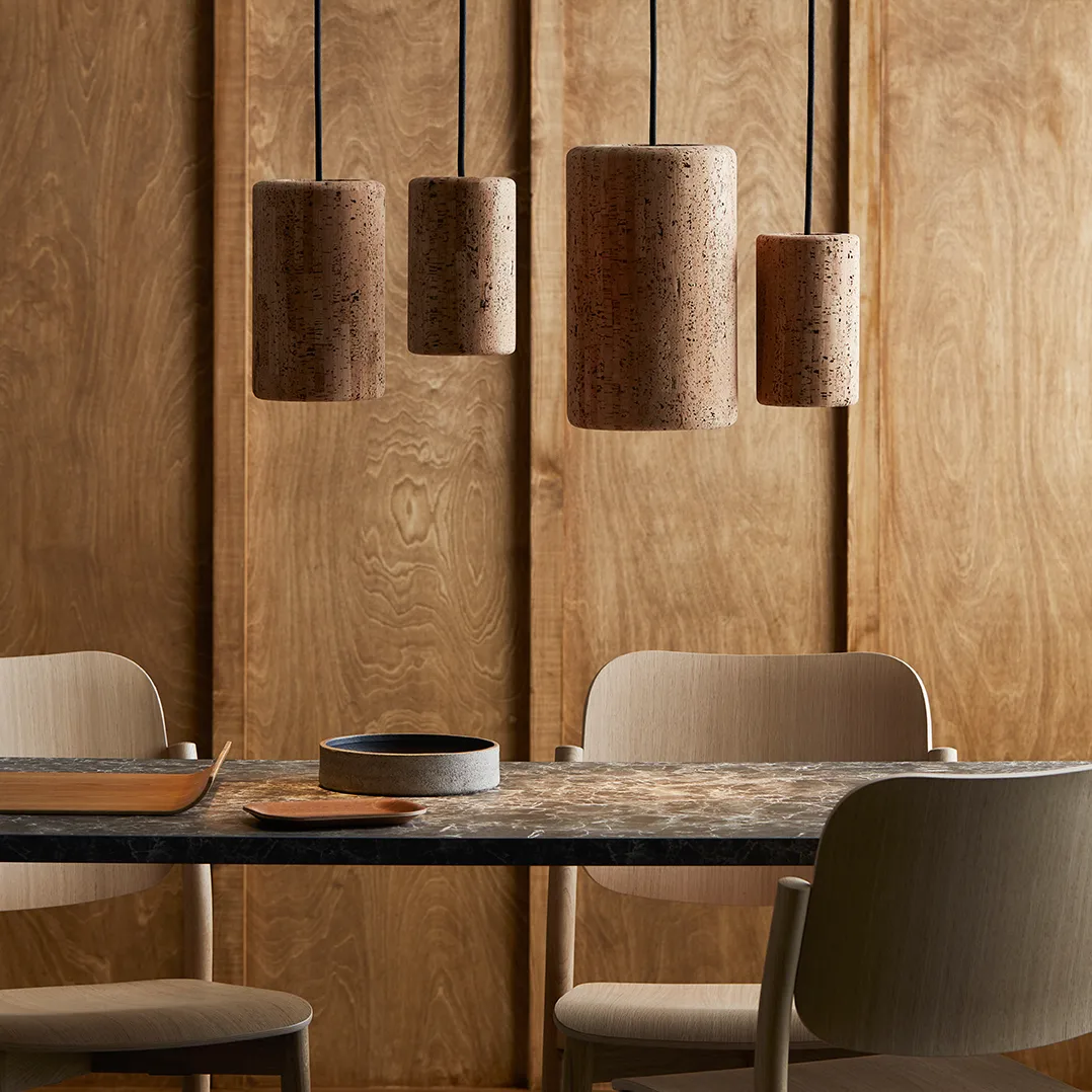 Porto 吊灯 M, 黑色-cork Belid