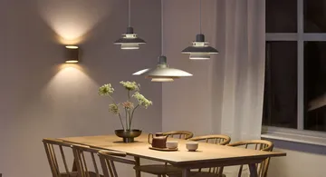 Primus 飞碟吊灯 43cm   - 白色_镀铬色 - Belid