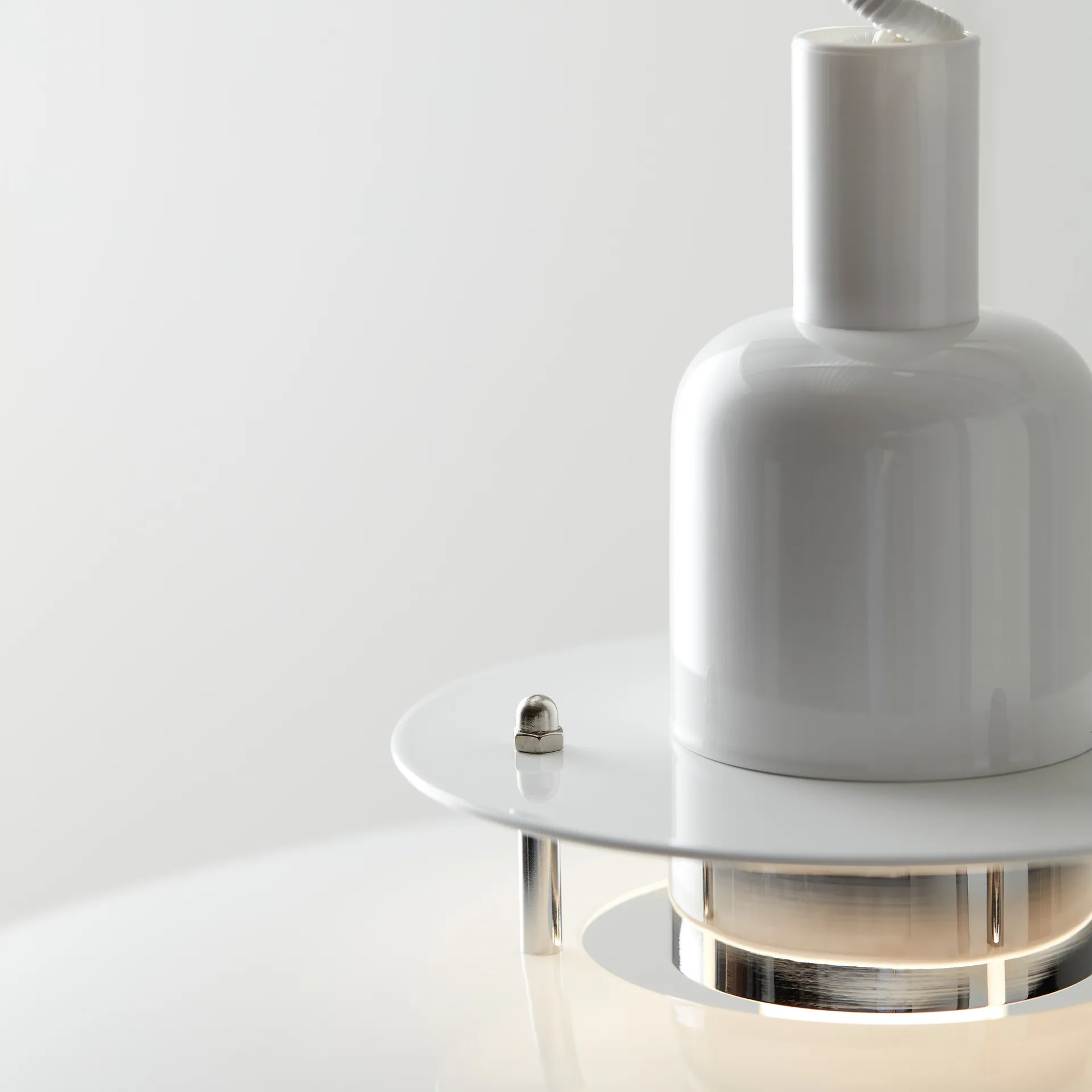 飞碟吊灯 可拉伸 Primus II  43cm , 43cm 白色-银色 Belid