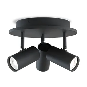 Tyson 三头射灯 Ø25cm - 黑色 - Belid