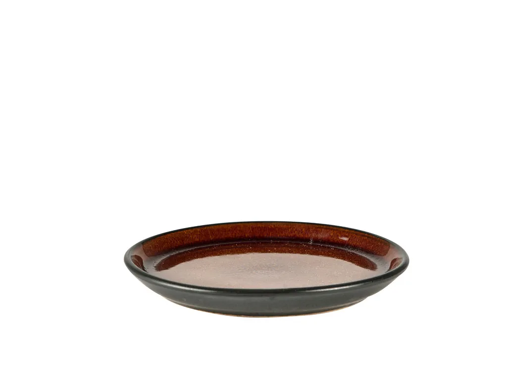 餐用盘 Ø17cm, 黑色配琥珀色 Bitz
