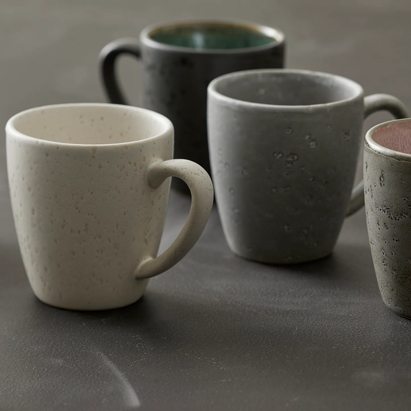 Bitz 马克杯 19 cl black, 黑色-绿色 Bitz