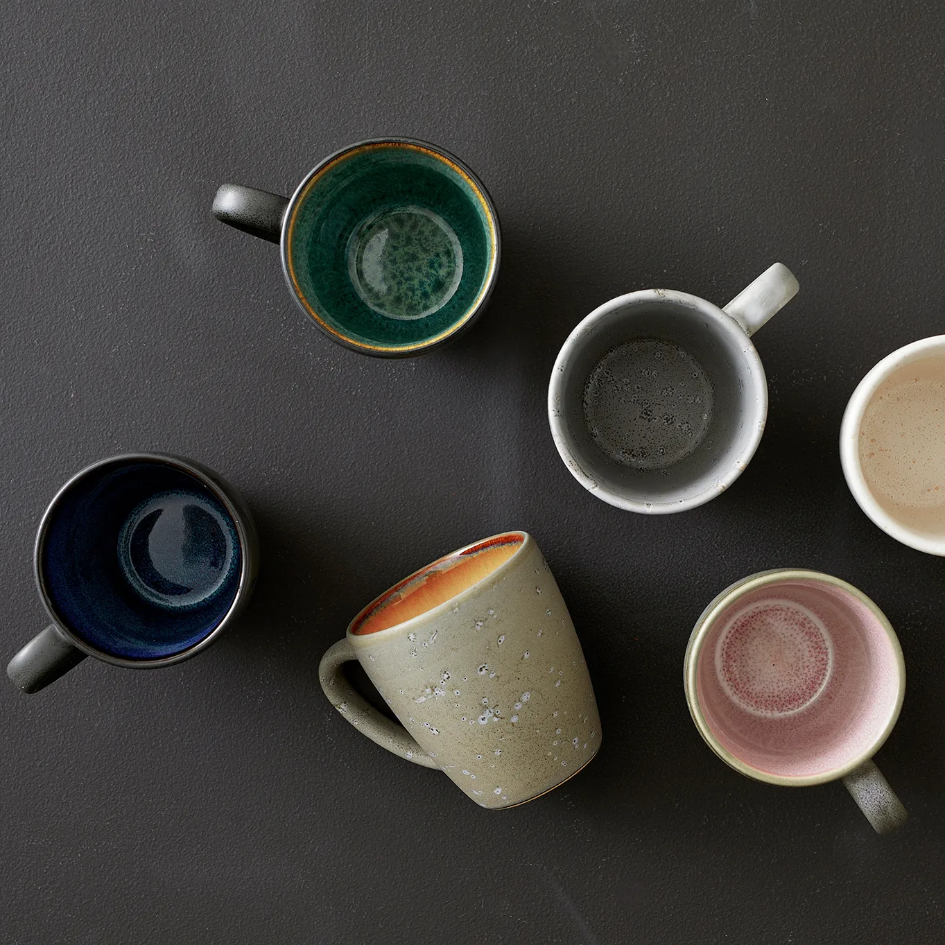 Bitz 马克杯 19 cl black, 黑色-绿色 Bitz