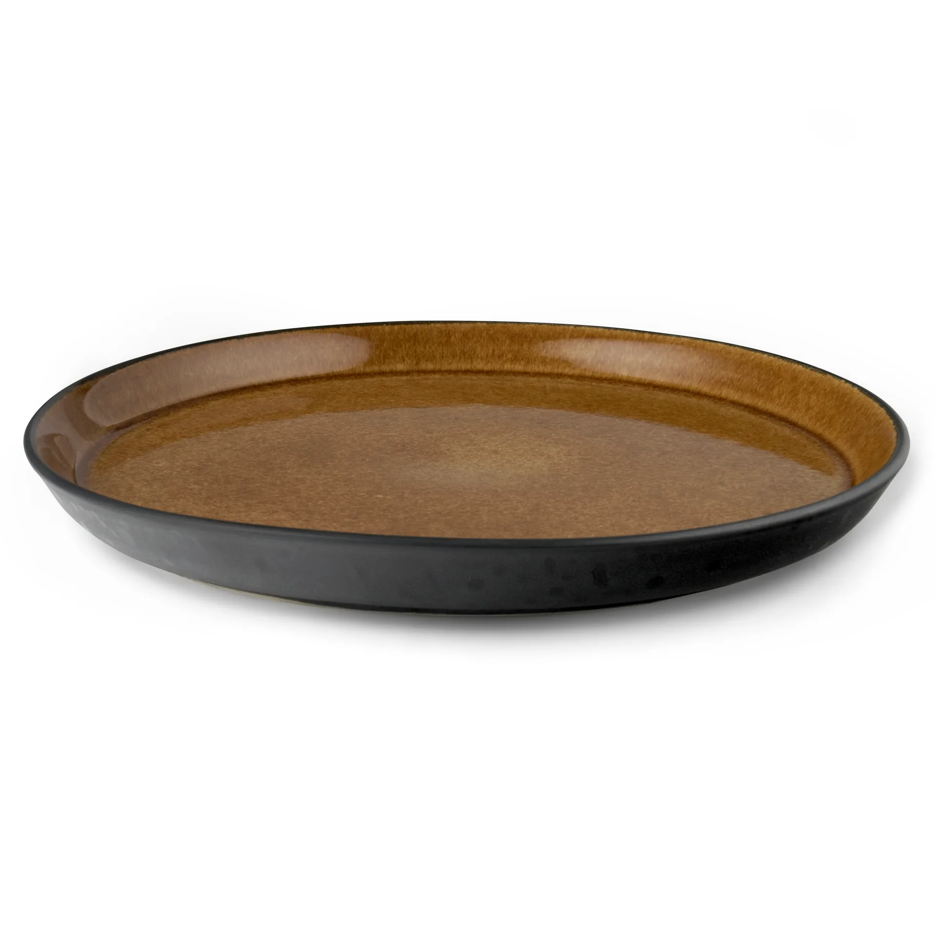 Bitz餐用盘 Ø27cm, 黑色_琥珀色 Bitz