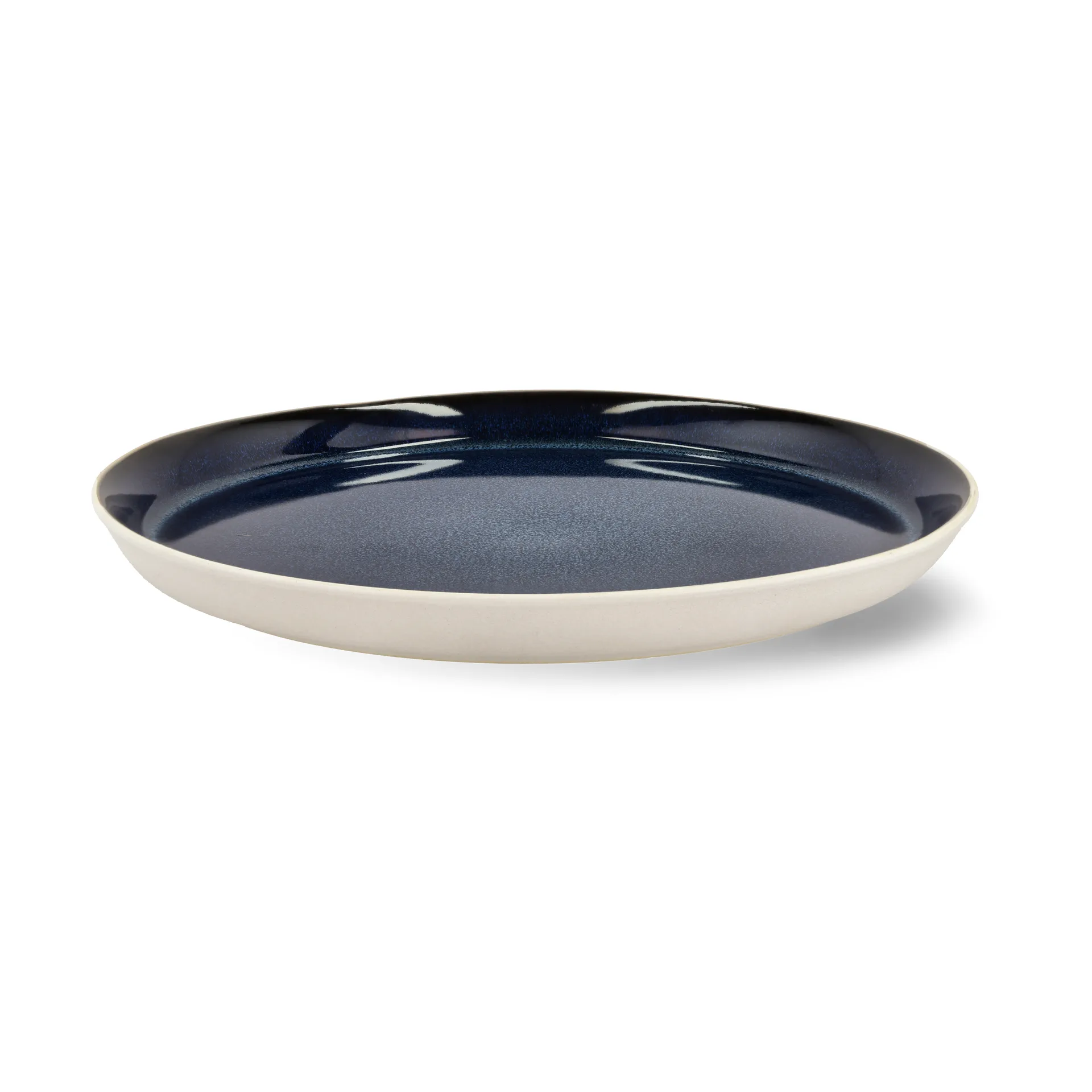 Bitz餐用盘 Ø27cm, 白色_深蓝色 Bitz