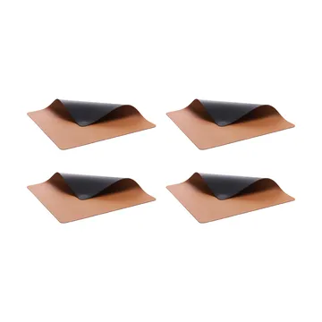 Bitz 餐垫 33x46 cm 四件套装 - 黑色-褐色 - Bitz