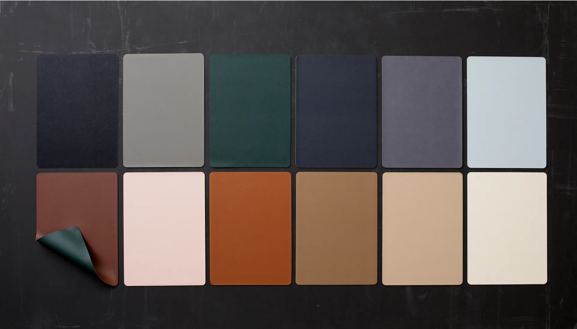 Bitz 餐垫 33x46 cm 四件套装, 黑色-褐色 Bitz