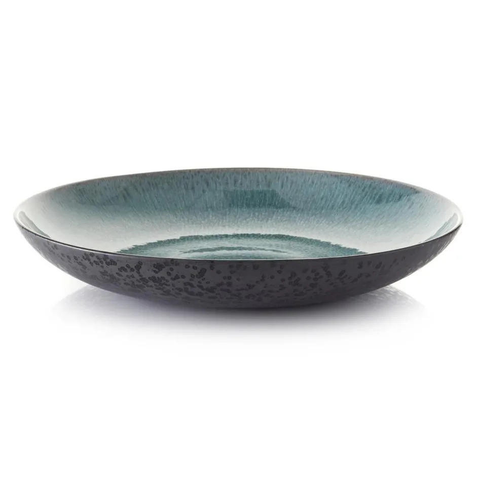 Bitz餐用盘 直径40cm黑色, 黑色_绿色 Bitz