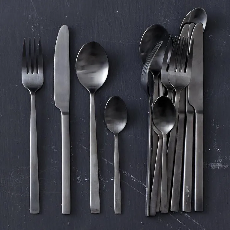 Bitz 餐具 cutlery 16 pieces, 黑色 Bitz