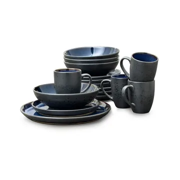 Bitz dinnerware 套装 16件 - 钴蓝色 - Bitz