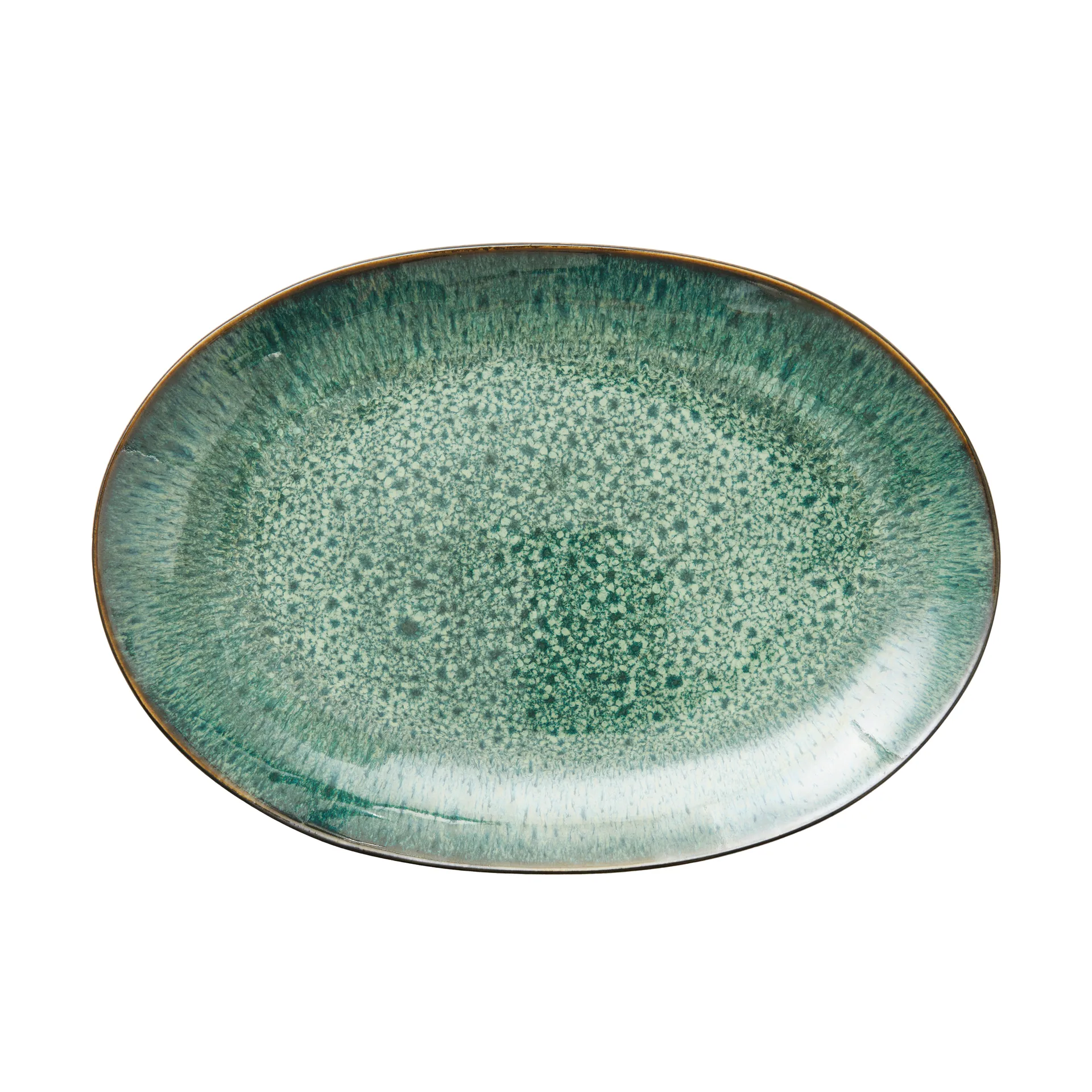 Bitz dish oval 25x36 cm, 黑色-绿色 Bitz