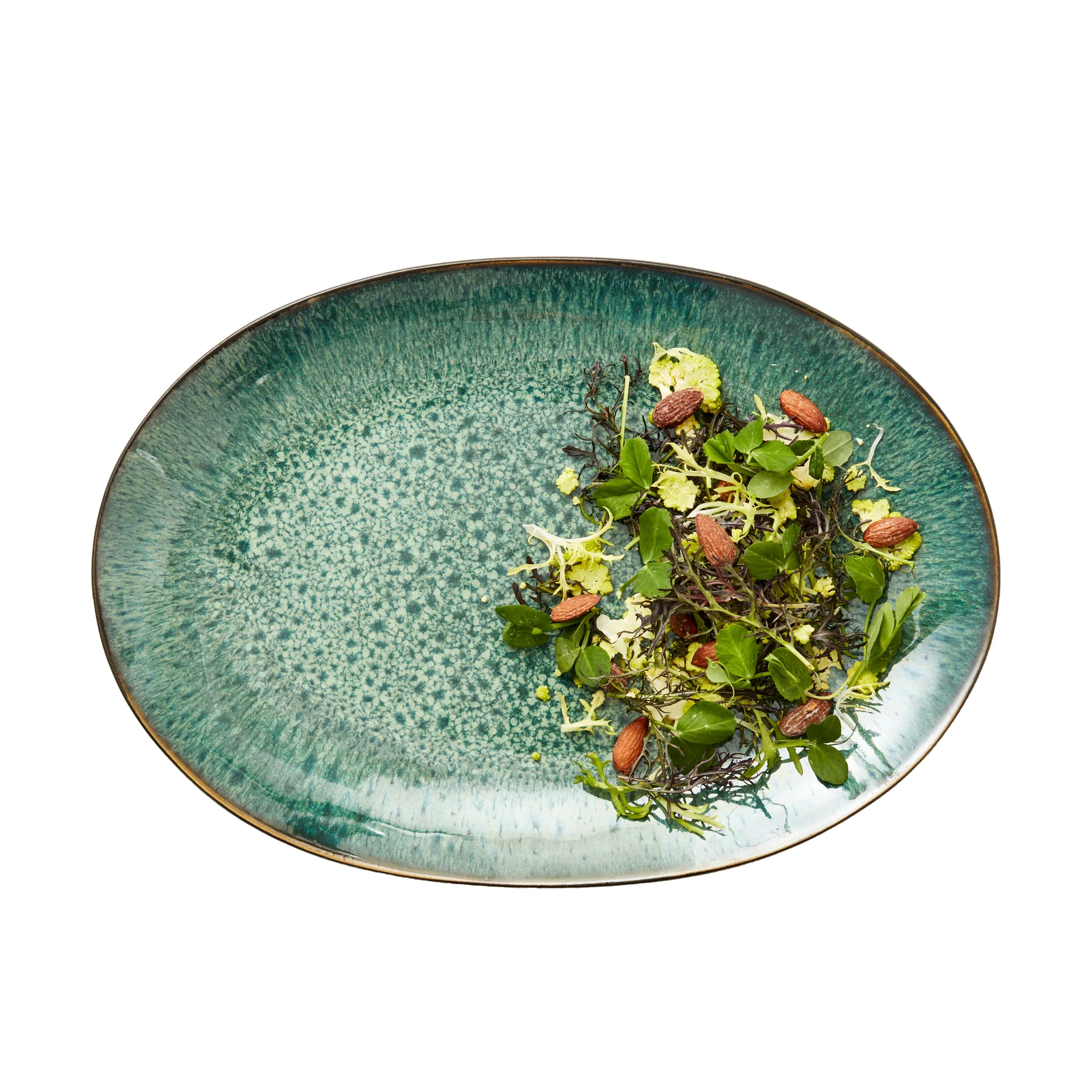 Bitz dish oval 25x36 cm, 黑色-绿色 Bitz