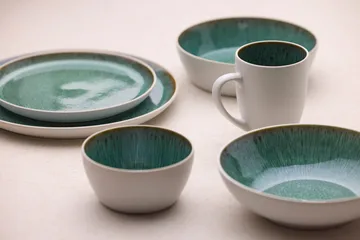 Bitz 碗 gastro Ø12 cm - 白色-绿色 - Bitz