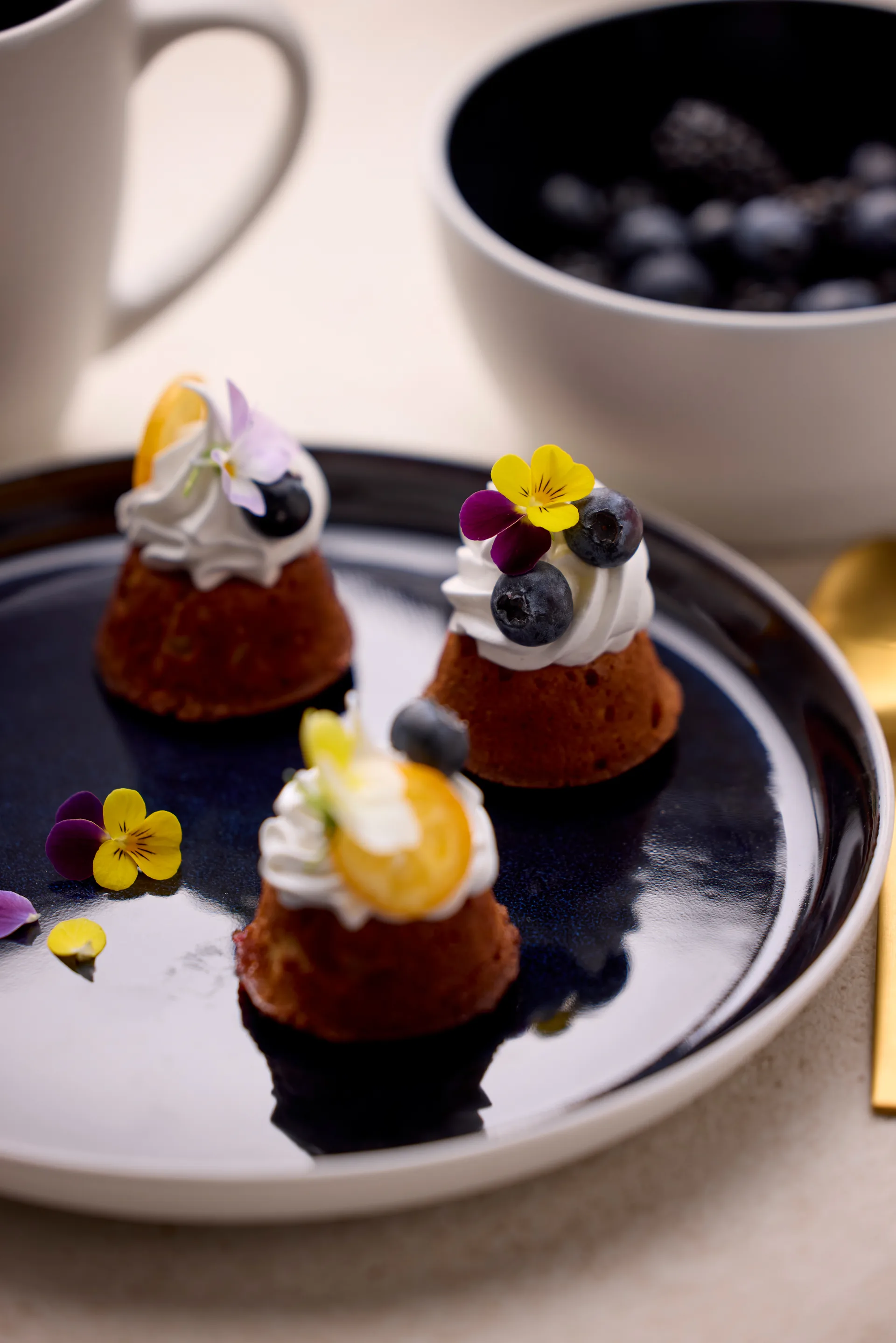 Bitz 碗 gastro Ø12 cm, 白色–深蓝 Bitz