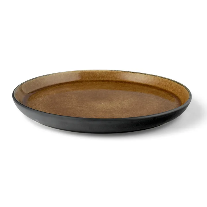 Bitz gastro 盘 Ø21cm - 黑色_琥珀色 - Bitz