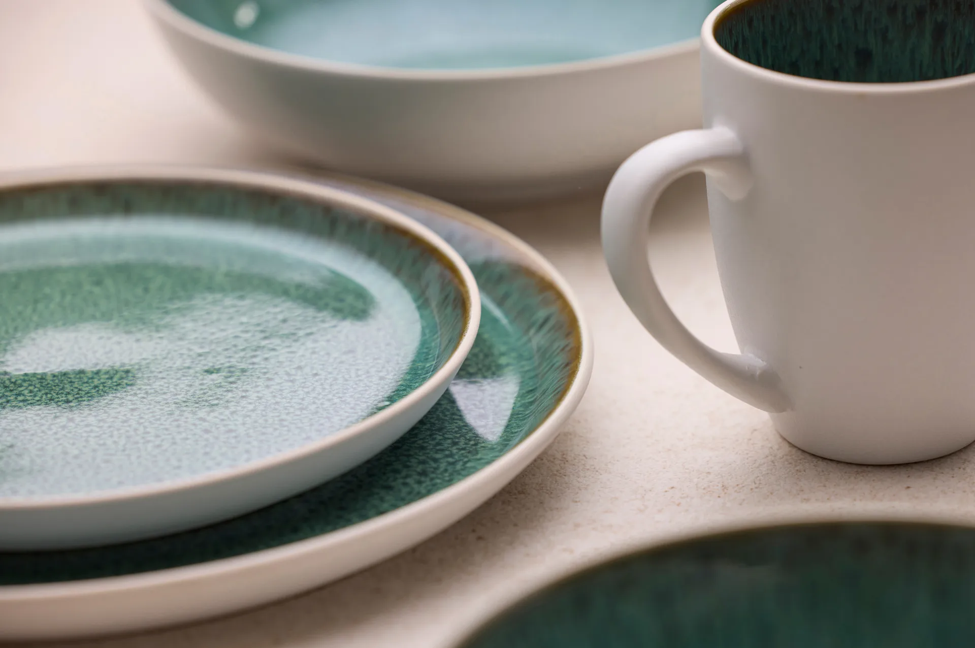 Bitz 马克杯 gastro 30 cl, 白色-绿色 Bitz