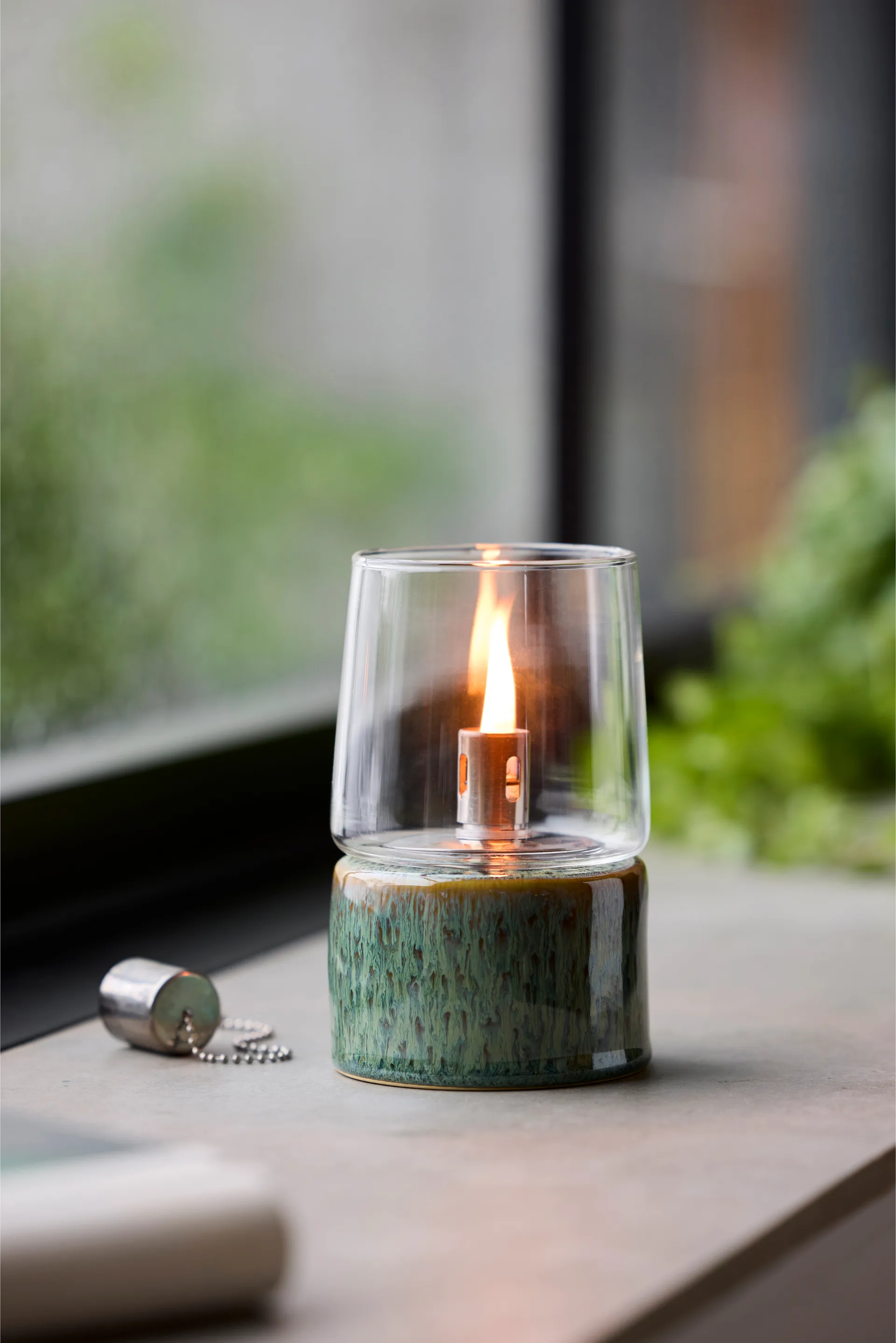 Bitz Gastro oil 灯 Ø8.5x14 cm, 绿色 Bitz