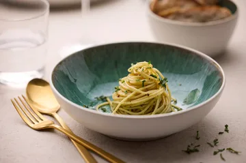 Bitz pasta 碗 gastro Ø20 cm - 白色-绿色 - Bitz