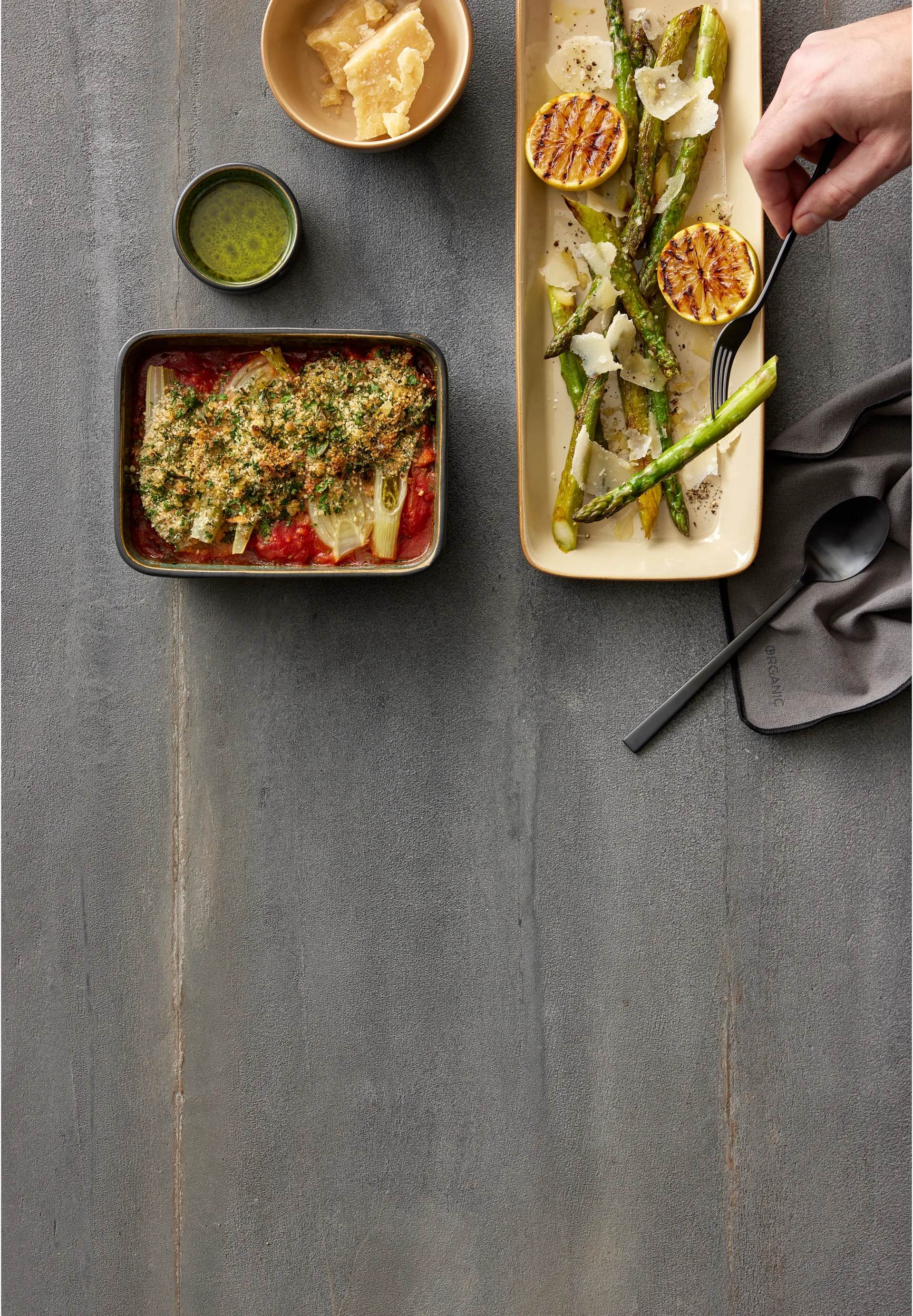 Bitz rectangular 碟子 14x19 cm, 黑色-绿色 Bitz