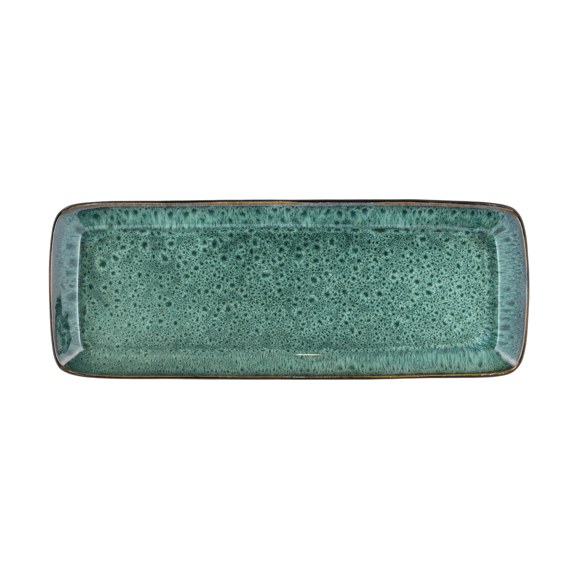 Bitz serving platter 38x14 cm, 黑色-绿色 Bitz