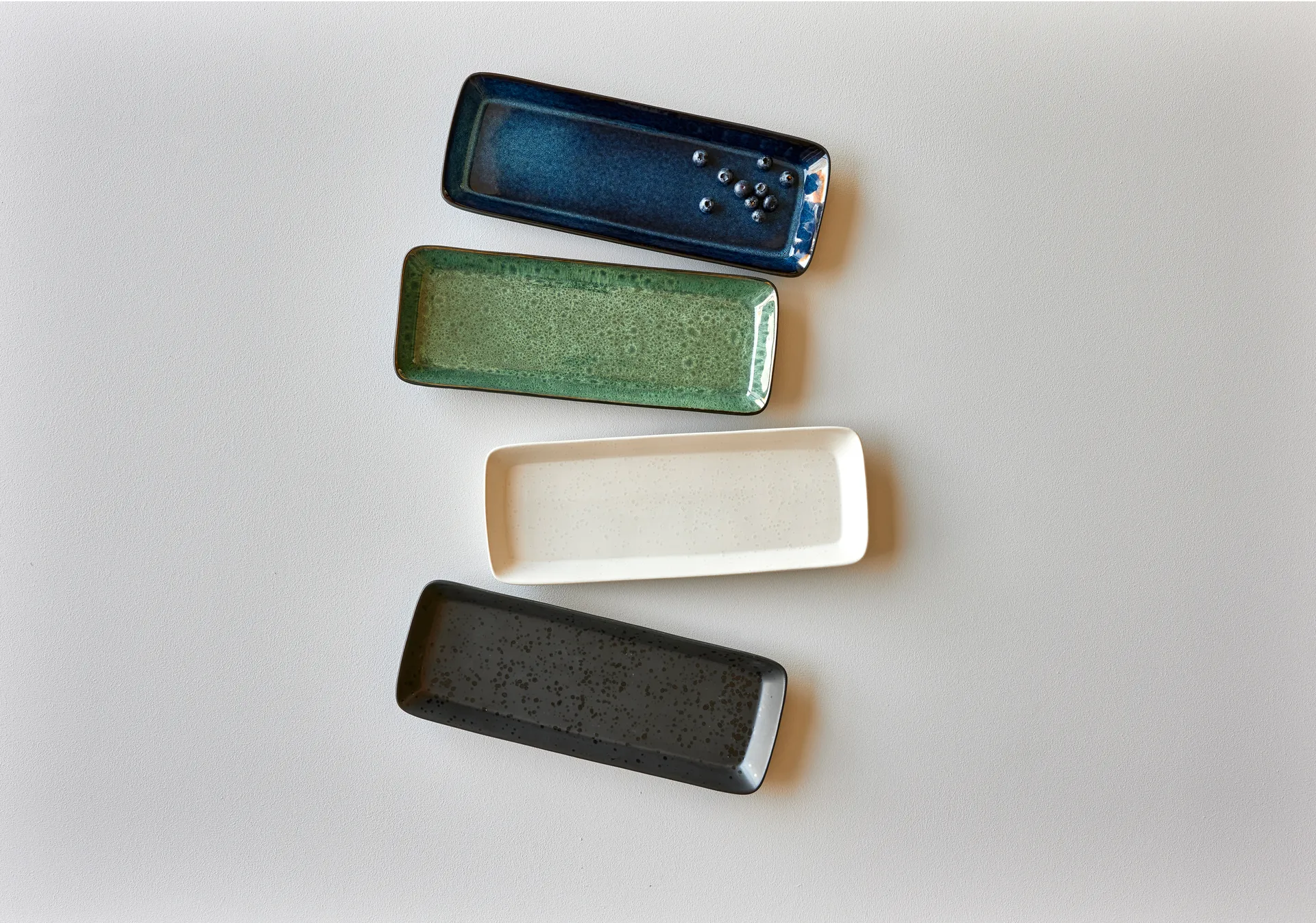 Bitz serving platter 38x14 cm, 黑色-绿色 Bitz