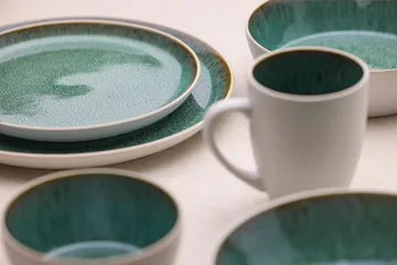 Bitz soup 碗 Ø 18 cm - 白色-绿色 - Bitz