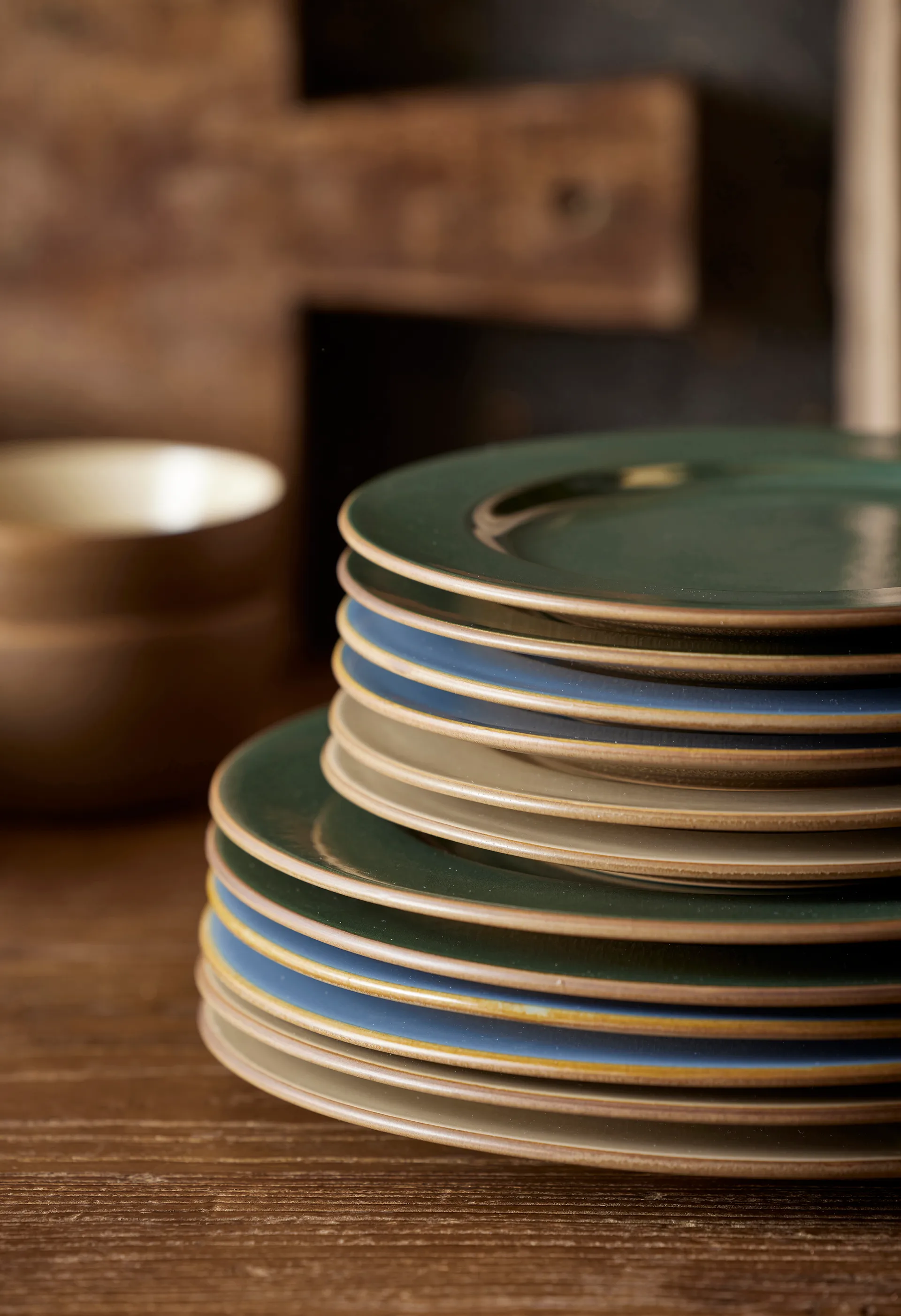 Bitz Wood 盘子 Ø27 cm, Wood-沙色 Bitz