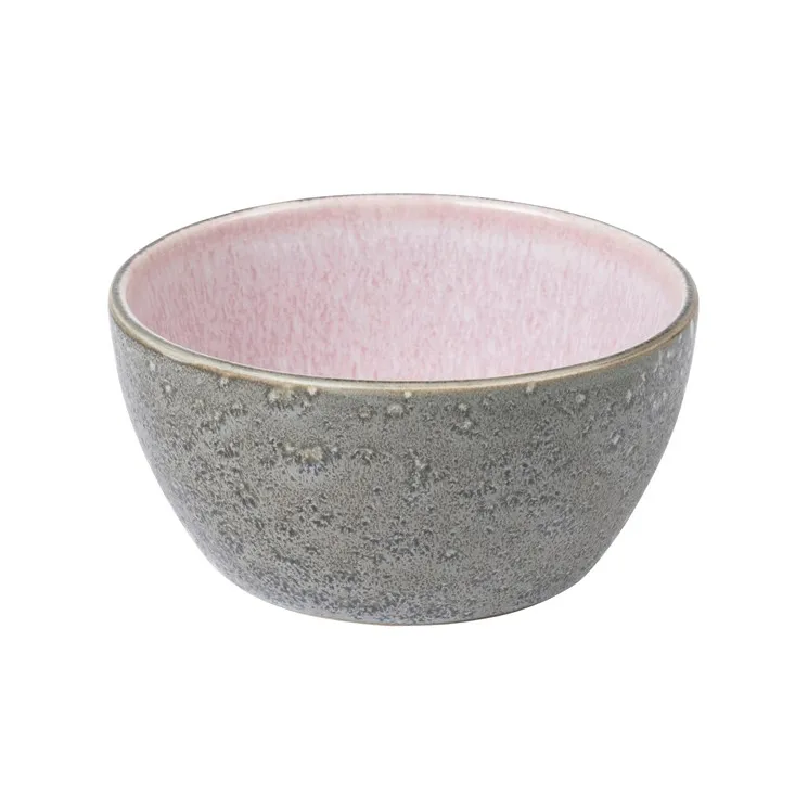 Bitz灰色碗直径12cm, 灰色_粉色 Bitz