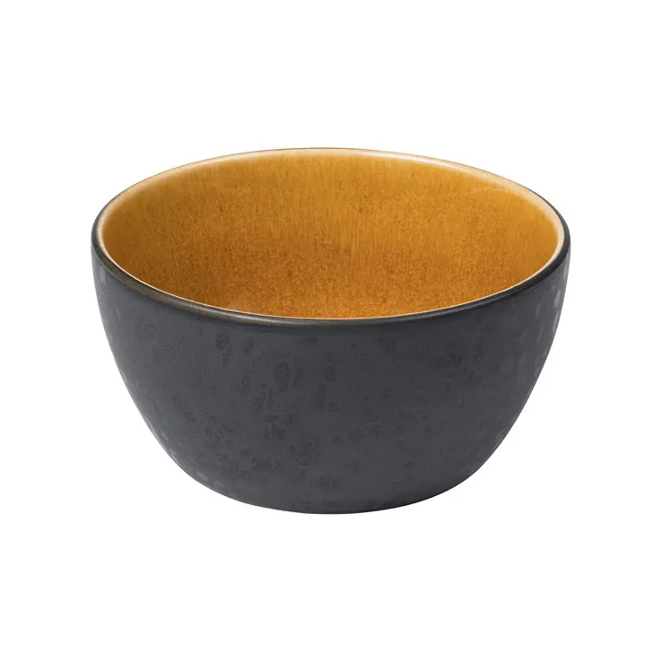 Bitz黑色碗直径12cm, 黑色_琥珀色 Bitz