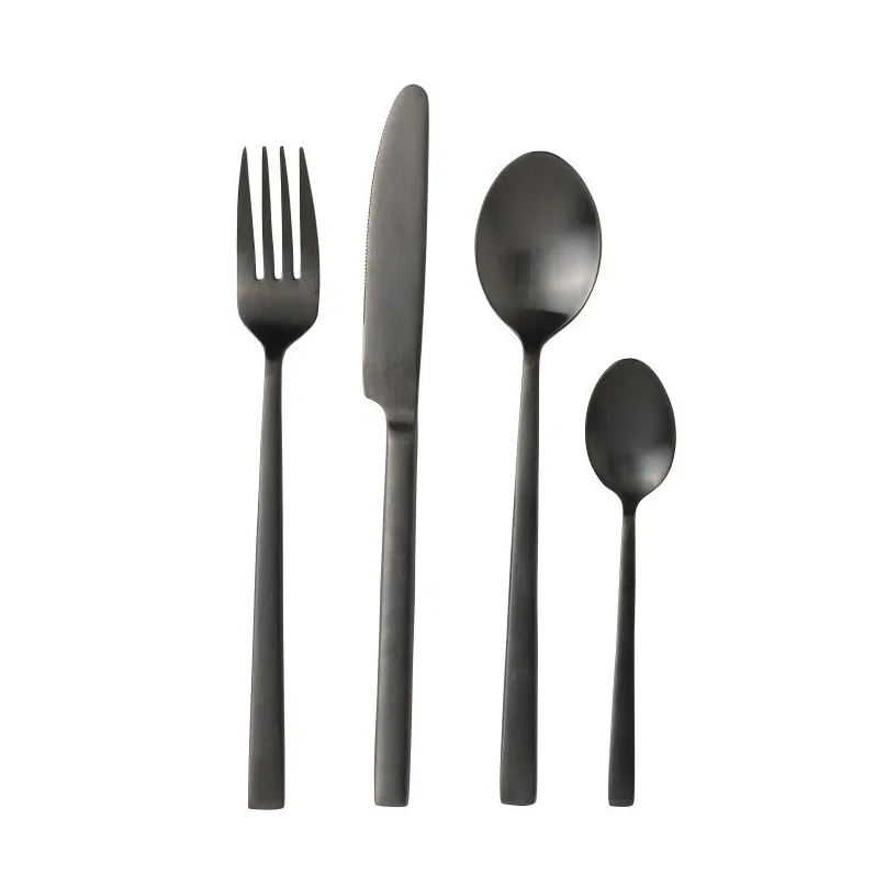 Bitz餐具16件套, 黑色 Bitz