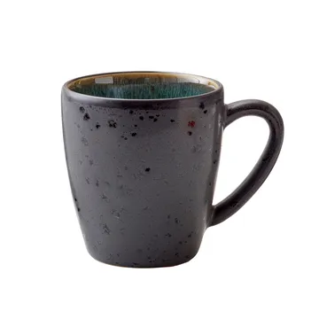 Bitz黑色马克杯190ml - 黑色_绿色 - Bitz