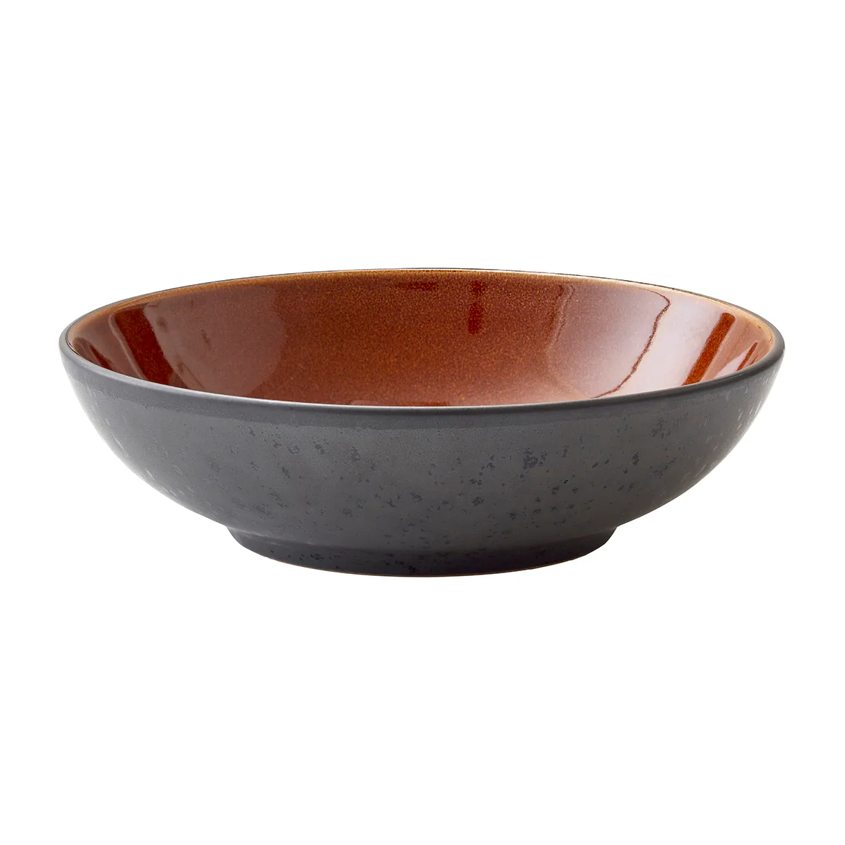 Bitz黑色意面碗直径20cm, 黑色_琥珀色 Bitz