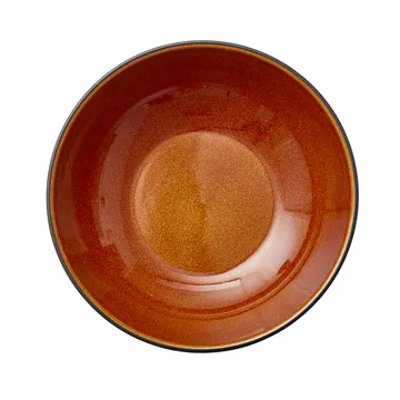 Bitz黑色意面碗直径20cm - 黑色_琥珀色 - Bitz