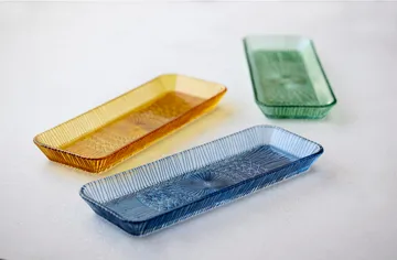 Kusintha 长方形餐用碟 14x38cm - 蓝色 - Bitz