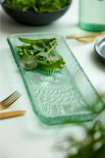 Kusintha 长方形餐用碟 14x38cm - 绿色 - Bitz