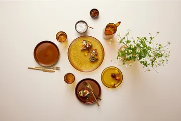 Kusintha 圆形餐用碟 Ø30cm - 琥珀色 - Bitz