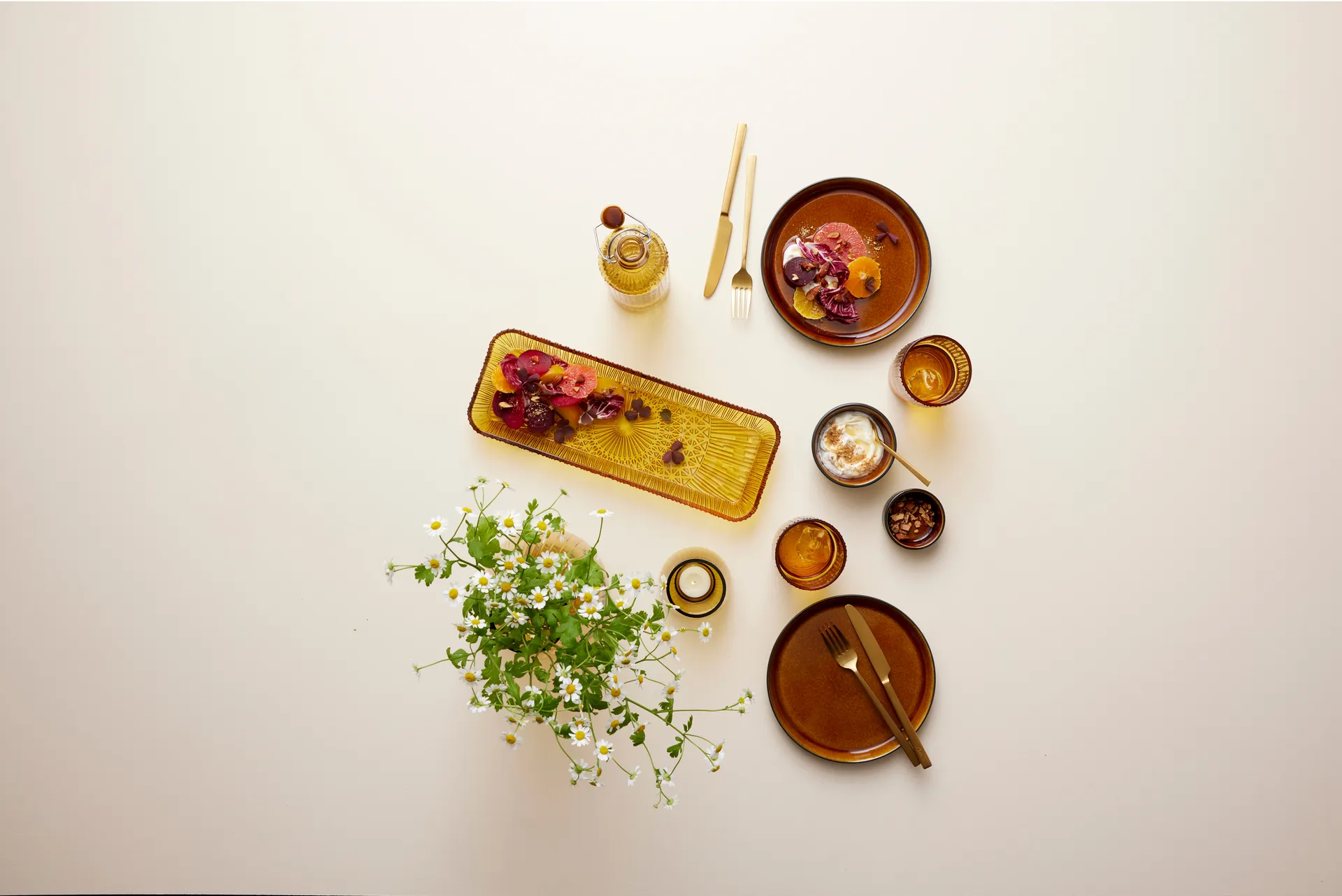 Kusintha café 玻璃 38 cl 四件套装, 琥珀色 Bitz