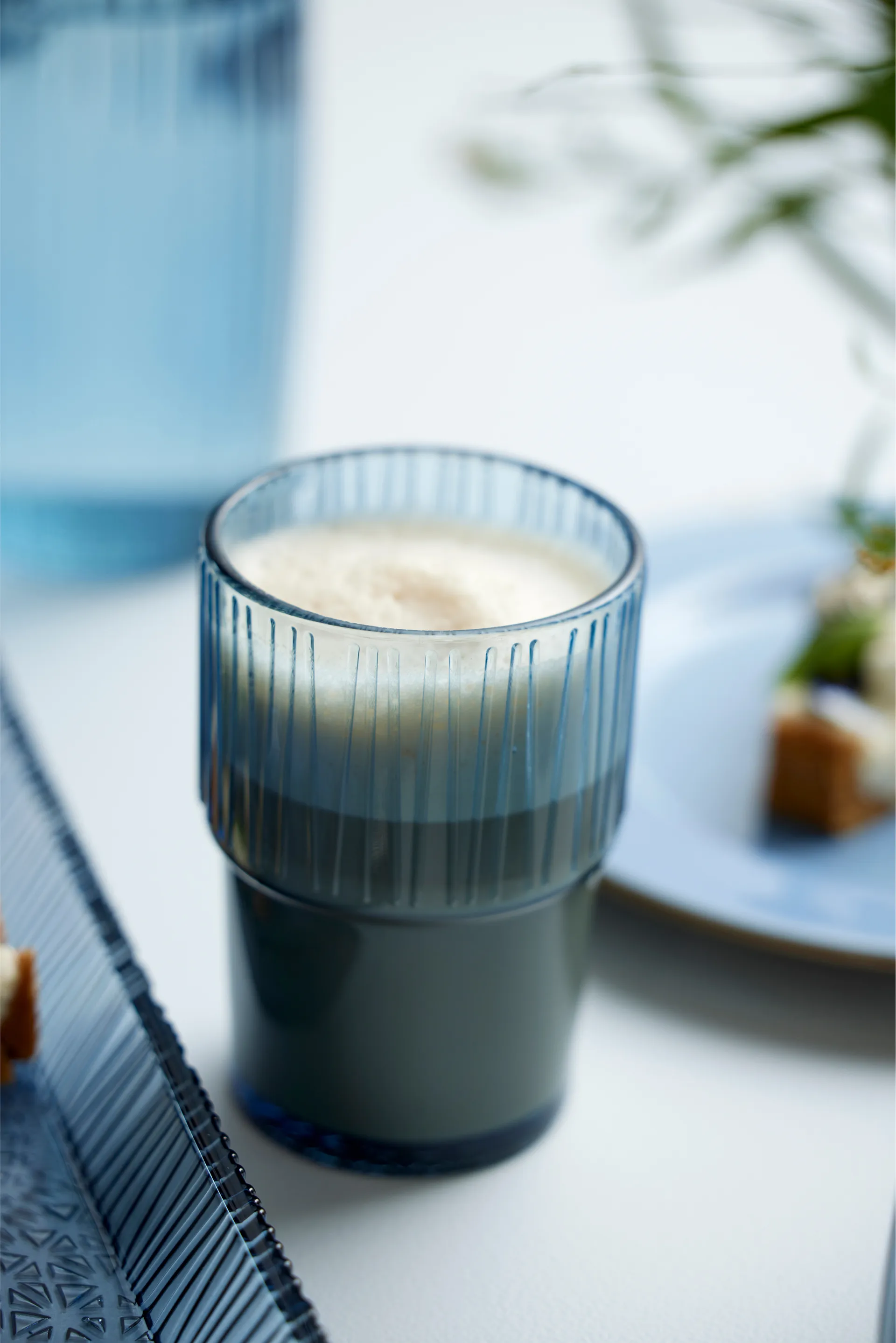 Kusintha café 玻璃 38 cl 四件套装, 蓝色 Bitz